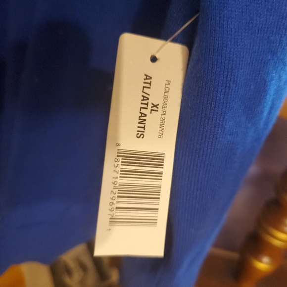 New Directions royal blue jacket sweater 3/4 slv - Picture 4 of 4